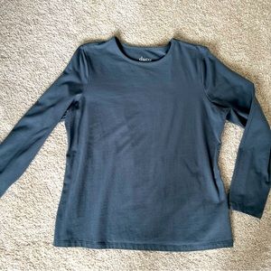 Denim & Co. long sleeve crew neck T-shirt